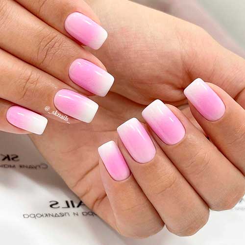 Chic Pink and White Ombre Nails Chic Pink and White Ombre Nails 2021 that ideal for any occasion!