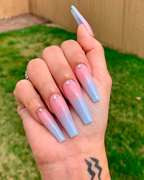 Cute Blue Ombre Nails Ideas Cute Manicure Cute Blue Ombre Nails Ideas Cute Manicure