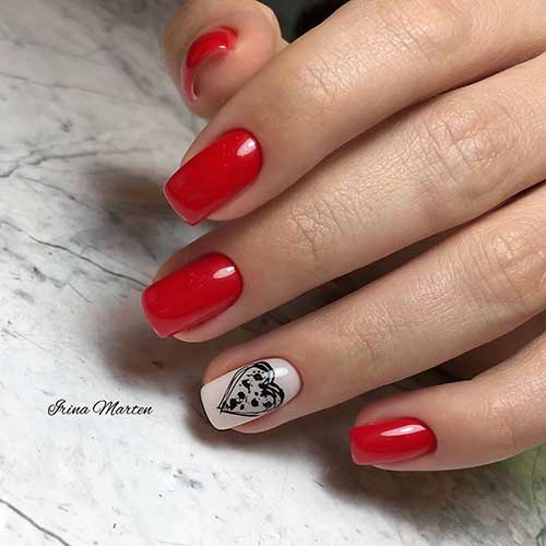 Stunning Short Red Acrylic Nails Ideas Cute Manicure