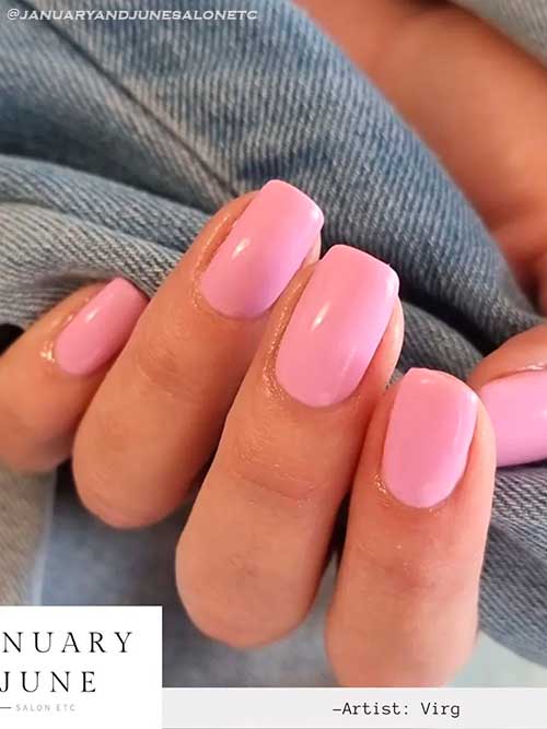 Pretty Pink Short Nails Pretty Pink Short Nails