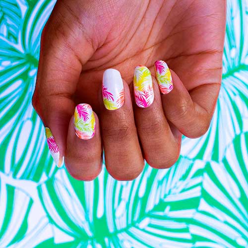 Frond of You color street nails strips for summer 2020!