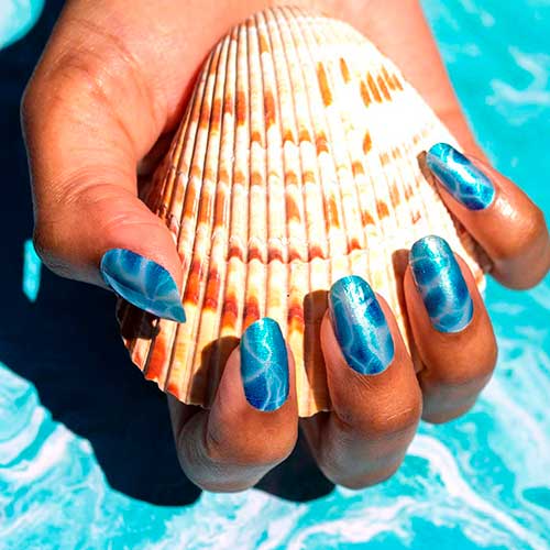 Pool Intentions color street nail polish strips for summer 2020!