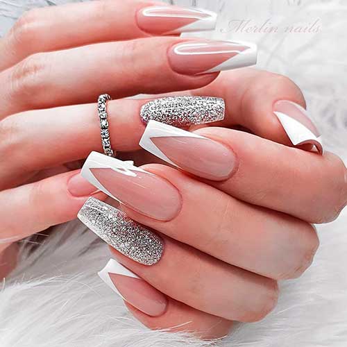 Stunning V French Tip Nails Designs Cute Manicure