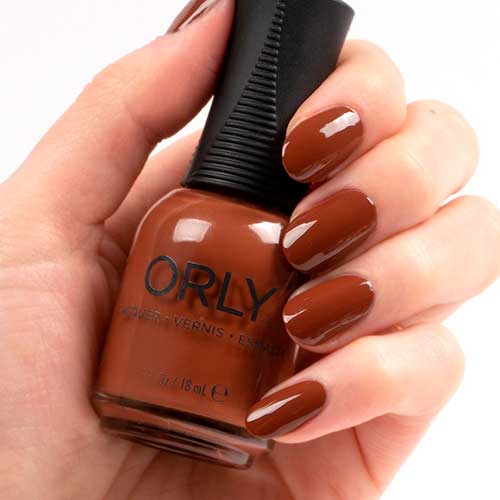 Canyon Clay brown Nail Lacquer from ORLY Desert Muse fall manicure 2020 collection!