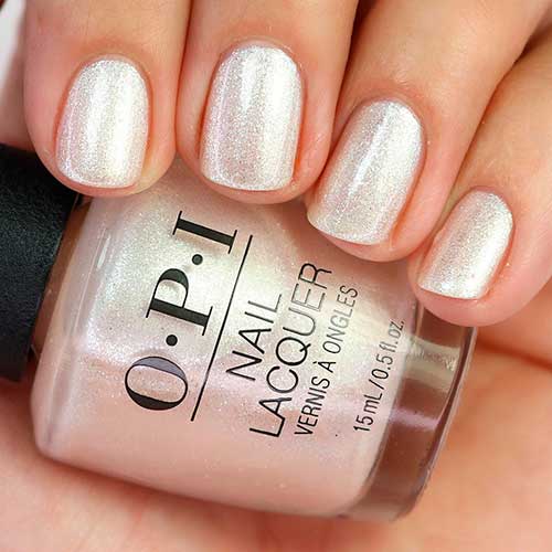 Cute icy Christmas nails with OPI Naughty or Ice from OPI Shine Bright Nail Lacquer Holiday Collection 2020