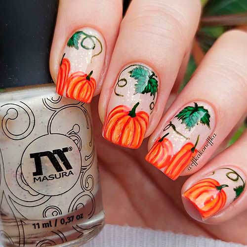 9 Creative Halloween Pumpkin Nails to Try This Season