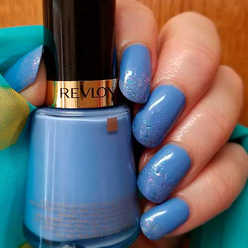 Top nails manicured with Glossy Lavender Revlon Irresistible super lustrous nail enamel nail polish with glitter on nail tips Top nails manicured with Glossy Lavender Revlon Irresistible super lustrous nail enamel nail polish with glitter on nail tips