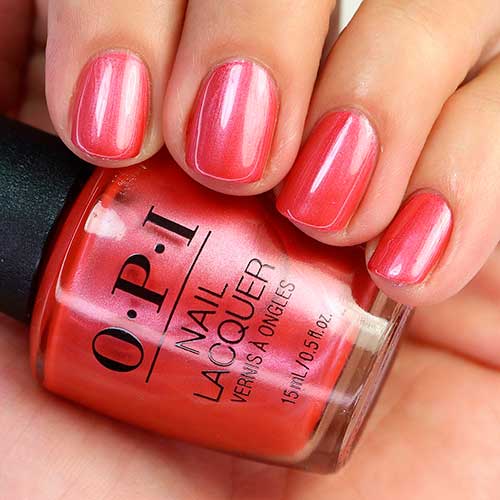 Velvety rose pink nails done with OPI This Shade is Ornamental from OPI Shine Bright Nail Lacquer Holiday Collection 2020