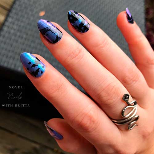 colorstreet Bat’s Amore nail polish strips from Halloween collection 2020