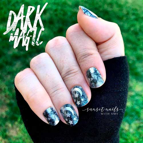 colorstreet Dark Magic nail polish strips from Halloween collection 2020