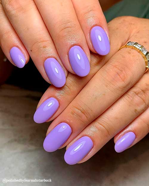 Cute and simple purple nails 2021 that considered perfect summer nails