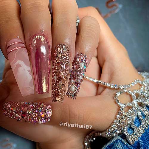 The Cutest Bling Nails Ideas for Inspiration | Cute Manicure
