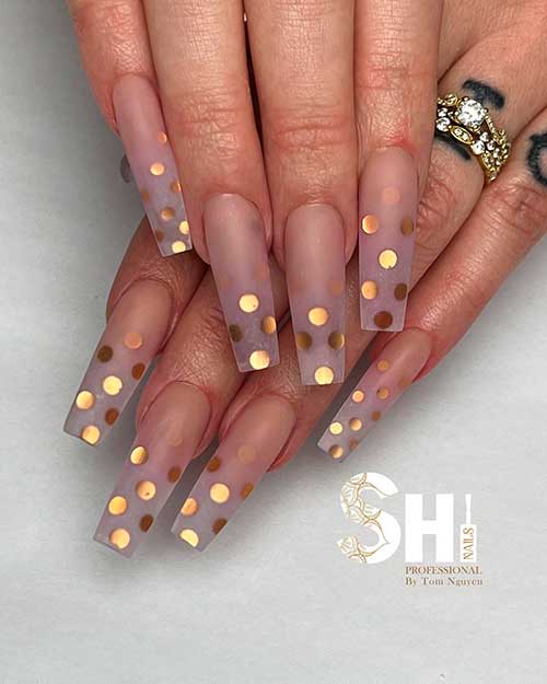Celebratory Glitter New Year Nails Celebratory Champagne Bubble Glitter Coffin New Year Nails 2022