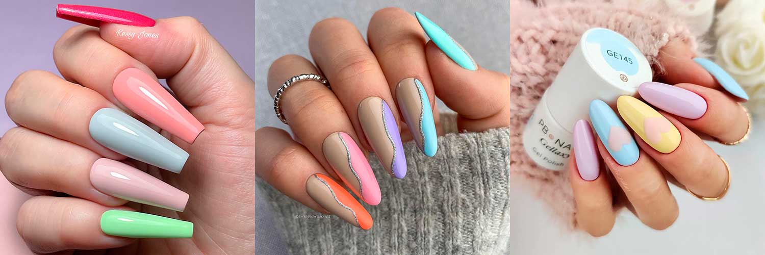 10 Stunning Multi Colored Nails to Try This Season