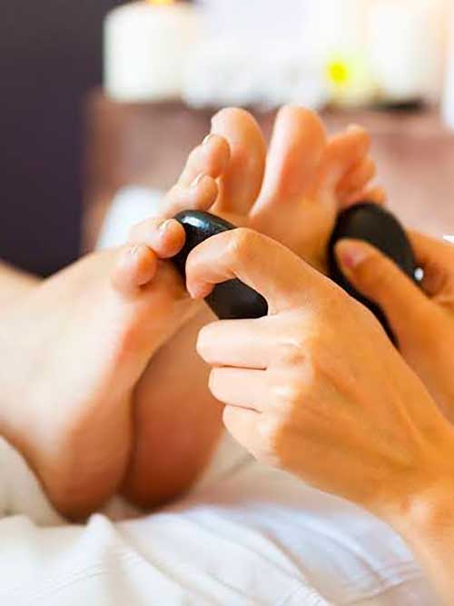 Hot stone pedicure Type